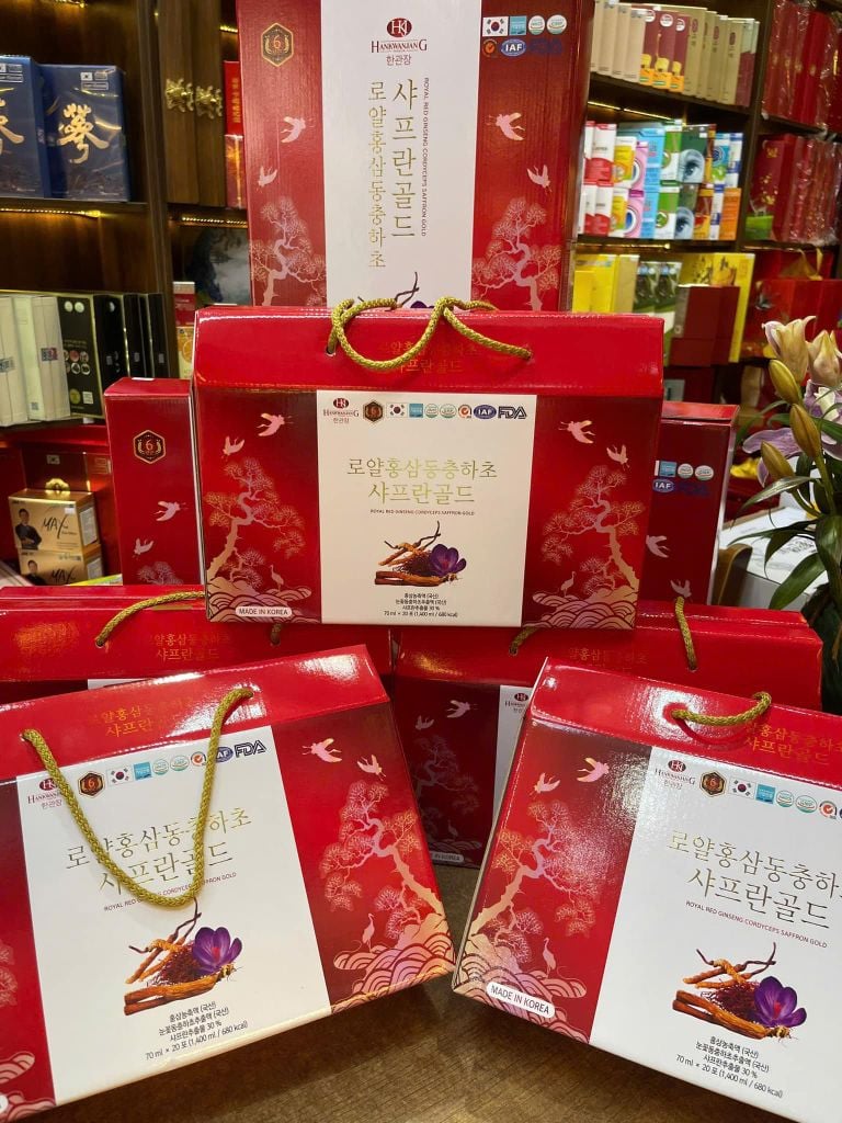 Hồng Sâm Saffron Đông Trùng Gold