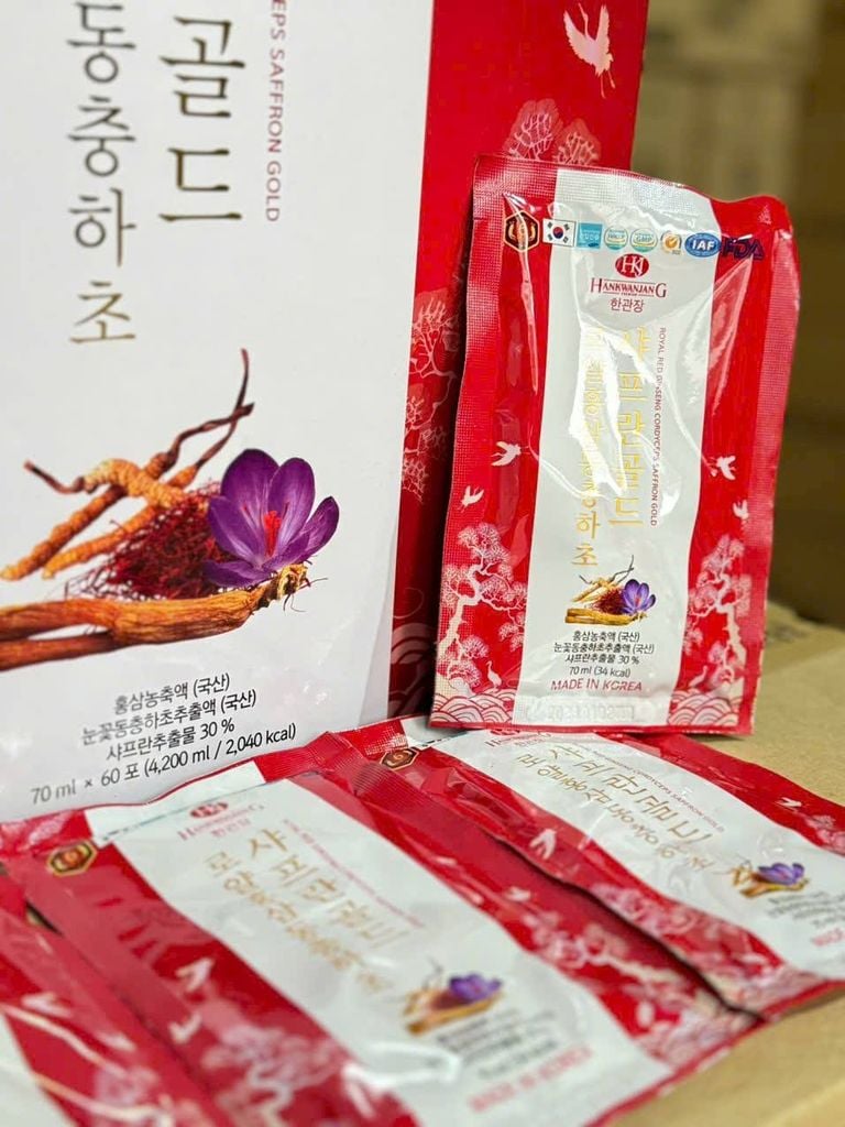 Hồng Sâm Saffron Đông Trùng Gold
