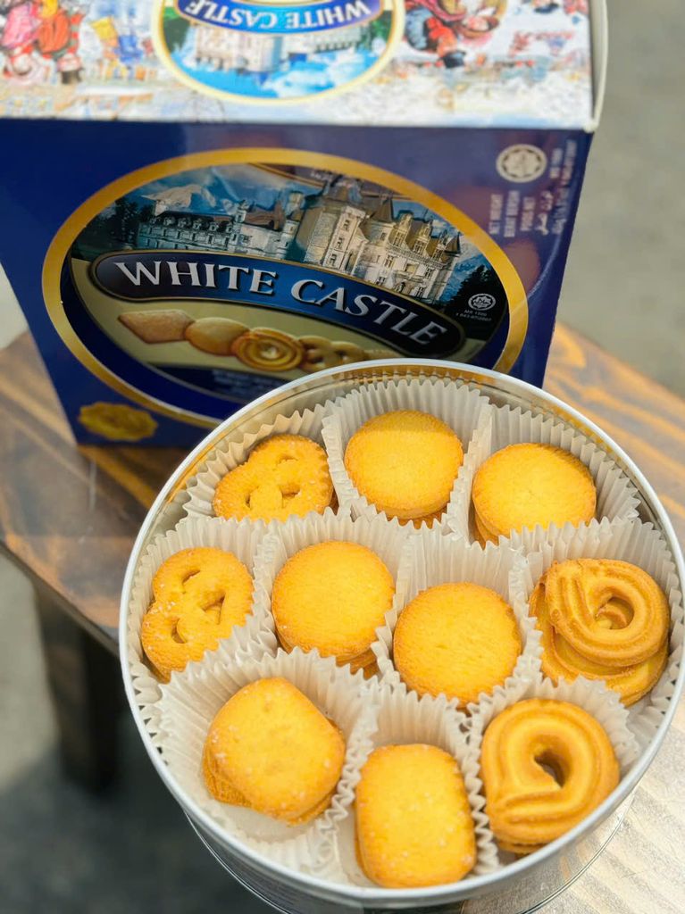 Bánh Quy Bơ Hộp Thiếc White Castle Malaysia - 454g