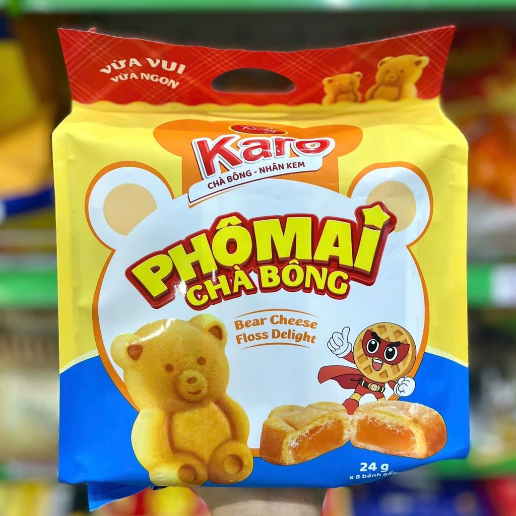 Bánh Karo Phô Mai Chà Bông - 8 gói