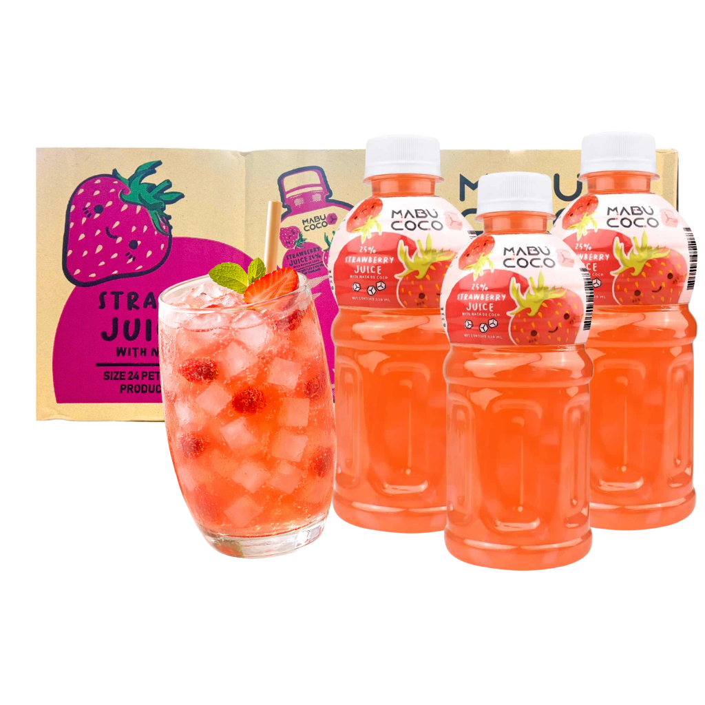 Nước Trái Cây Thạch Dừa Mabu Coco - Thùng 24 chai x 320ML