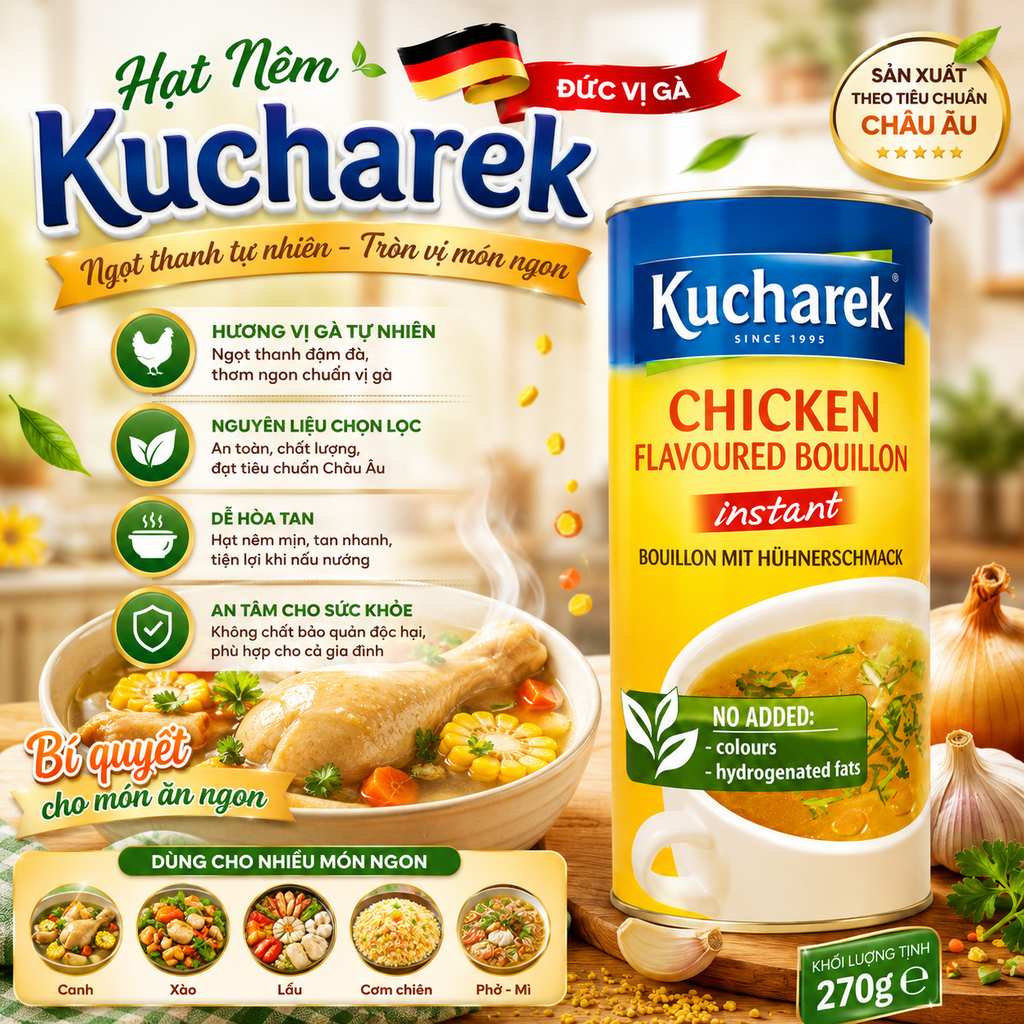 Hạt Nêm Kucharek Đức Vị Gà - Hộp 270g