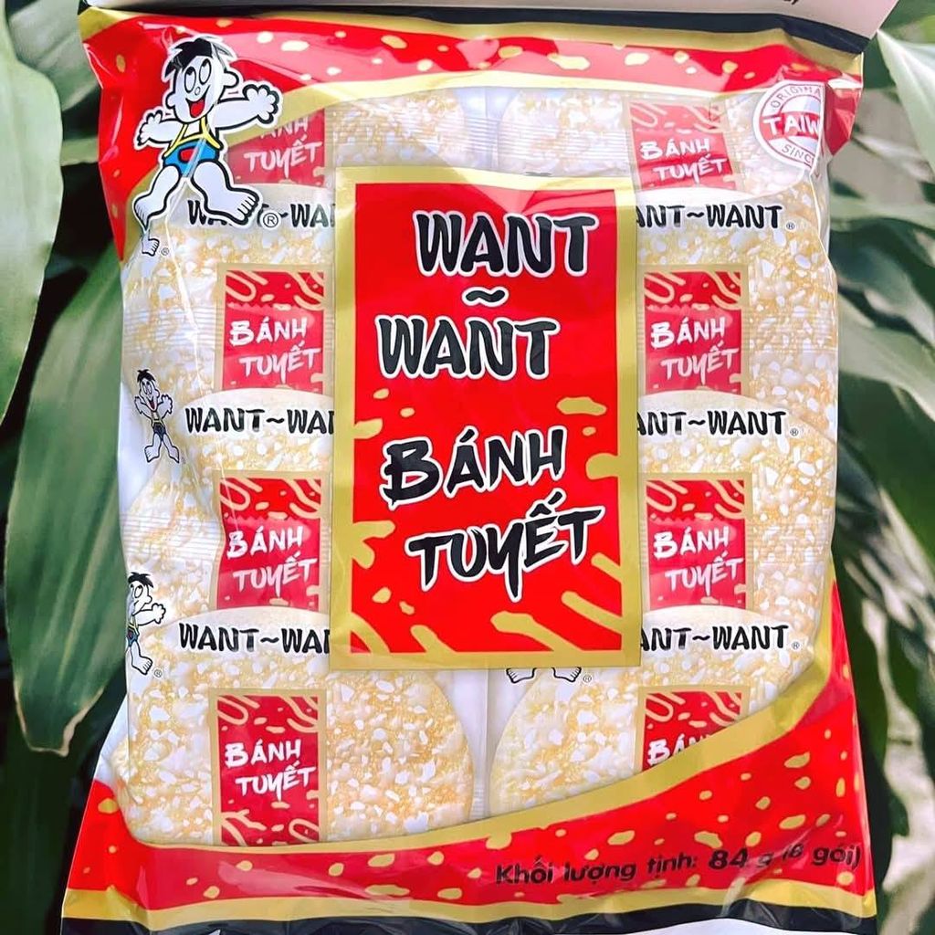 Bánh gạo WANT WANT Bánh Tuyết - 84g