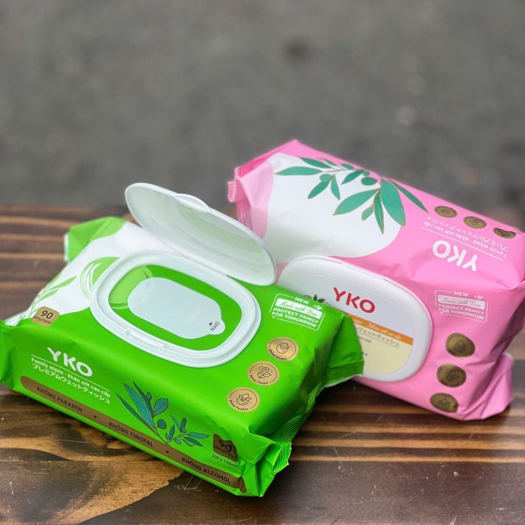 Khăn Ướt Không Mùi YKO - 90 Tờ