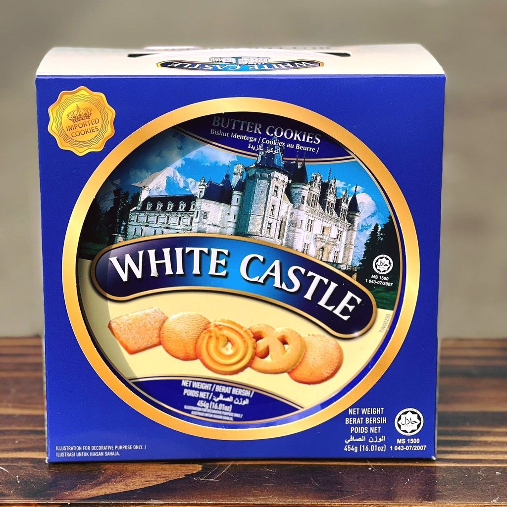 Bánh Quy Bơ Hộp Thiếc White Castle Malaysia - 454g