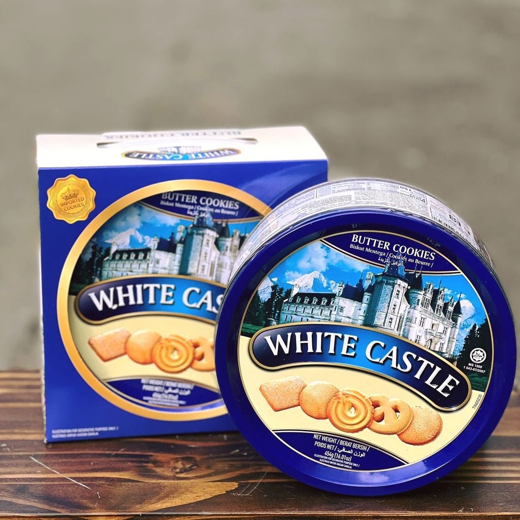 Bánh Quy Bơ Hộp Thiếc White Castle Malaysia - 454g