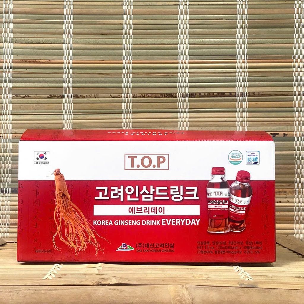 Nước Hồng Sâm Củ - Hộp 10 chai x 120ml