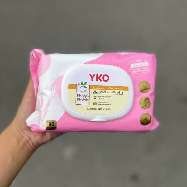 Khăn Ướt Không Mùi YKO - 90 Tờ