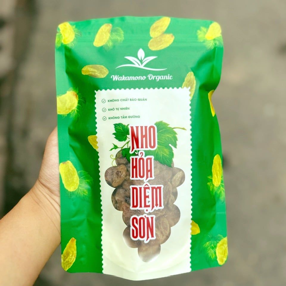 Nho Xanh Hỏa Diệm Sơn Wakamono Organic – Hộp 300g