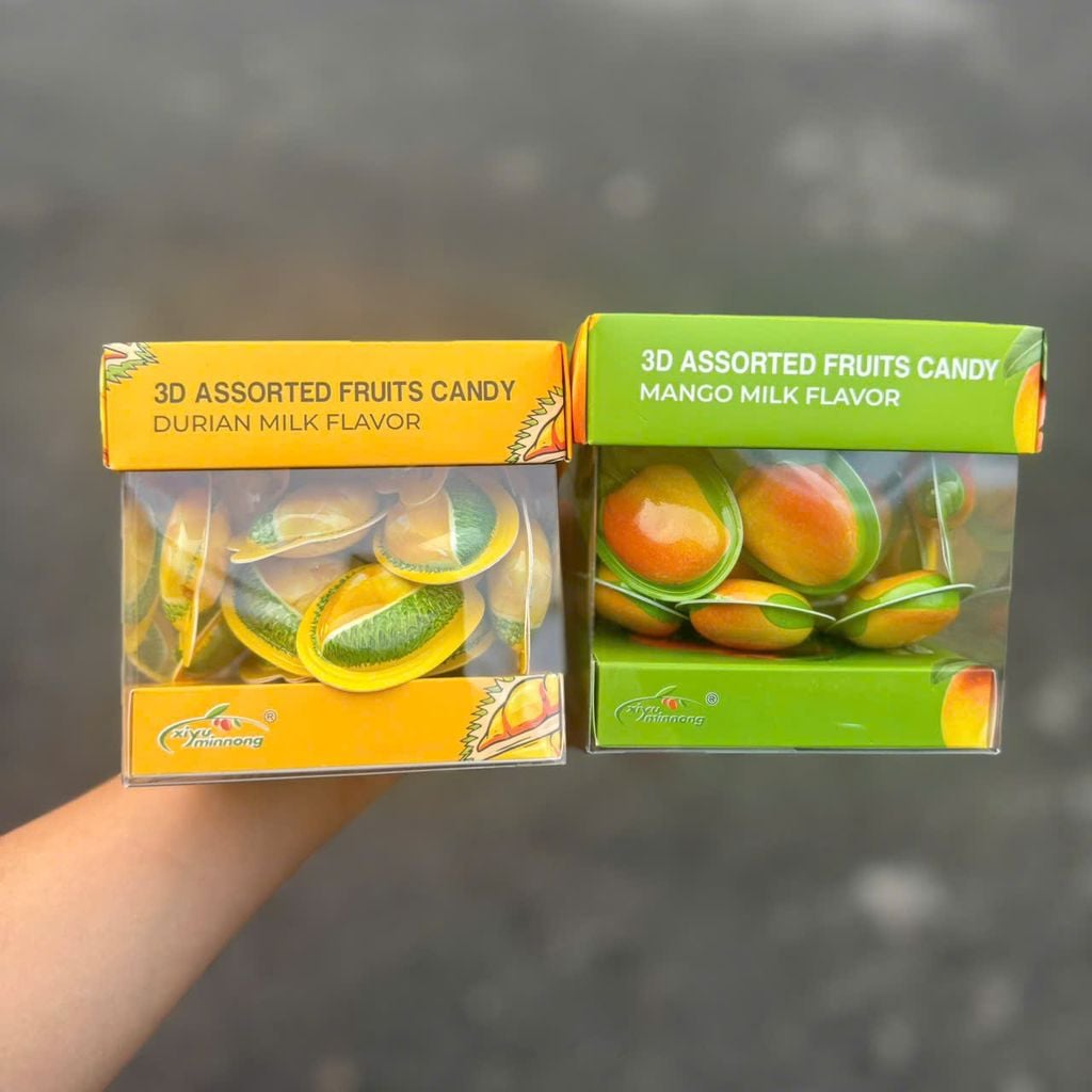 Kẹo Trái Cây 3D Xiyu Minnong – 115g (Sầu riêng & Xoài)
