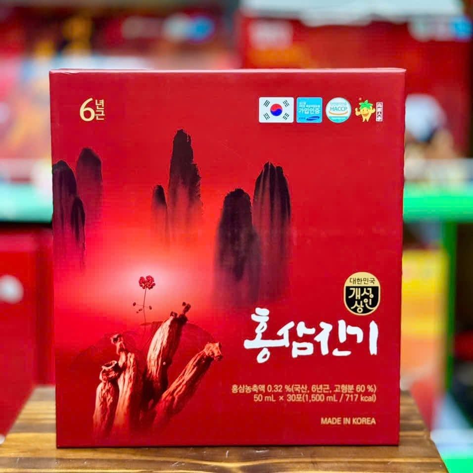 Nước Hồng Sâm Gaesung Nonghyup - Hộp 30 Gói x 50ml