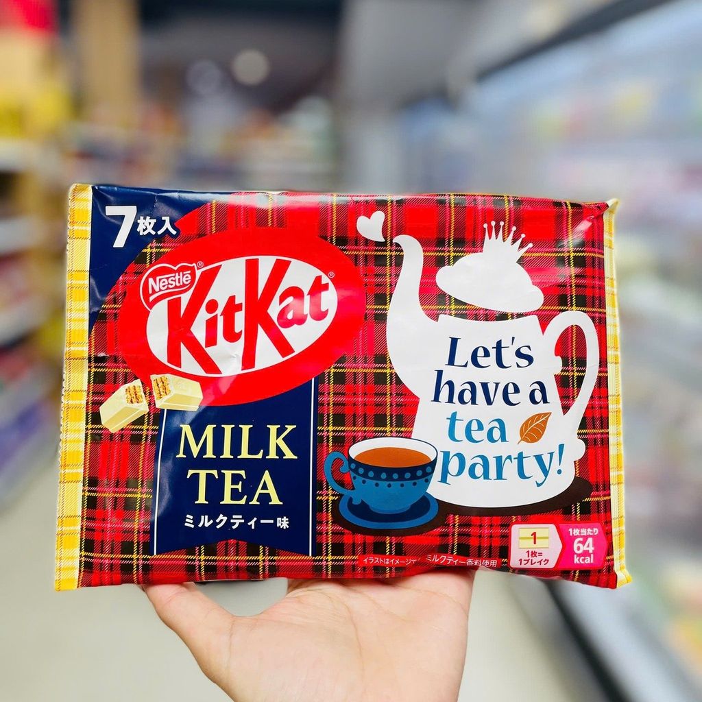 Bánh Xốp Nestlé Kitkat Vị Milk Tea - 81.2g