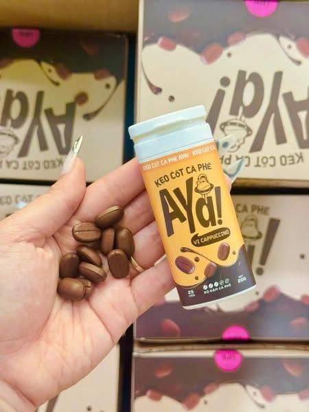 Kẹo Cốt Cà Phê – 20g (Vị Cappuccino, Vị Latte)