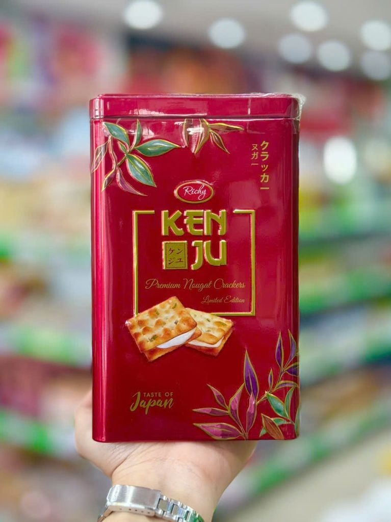 Bánh Quy Hành Kenju Nougat Kẹp Kem Dẻo – 248g