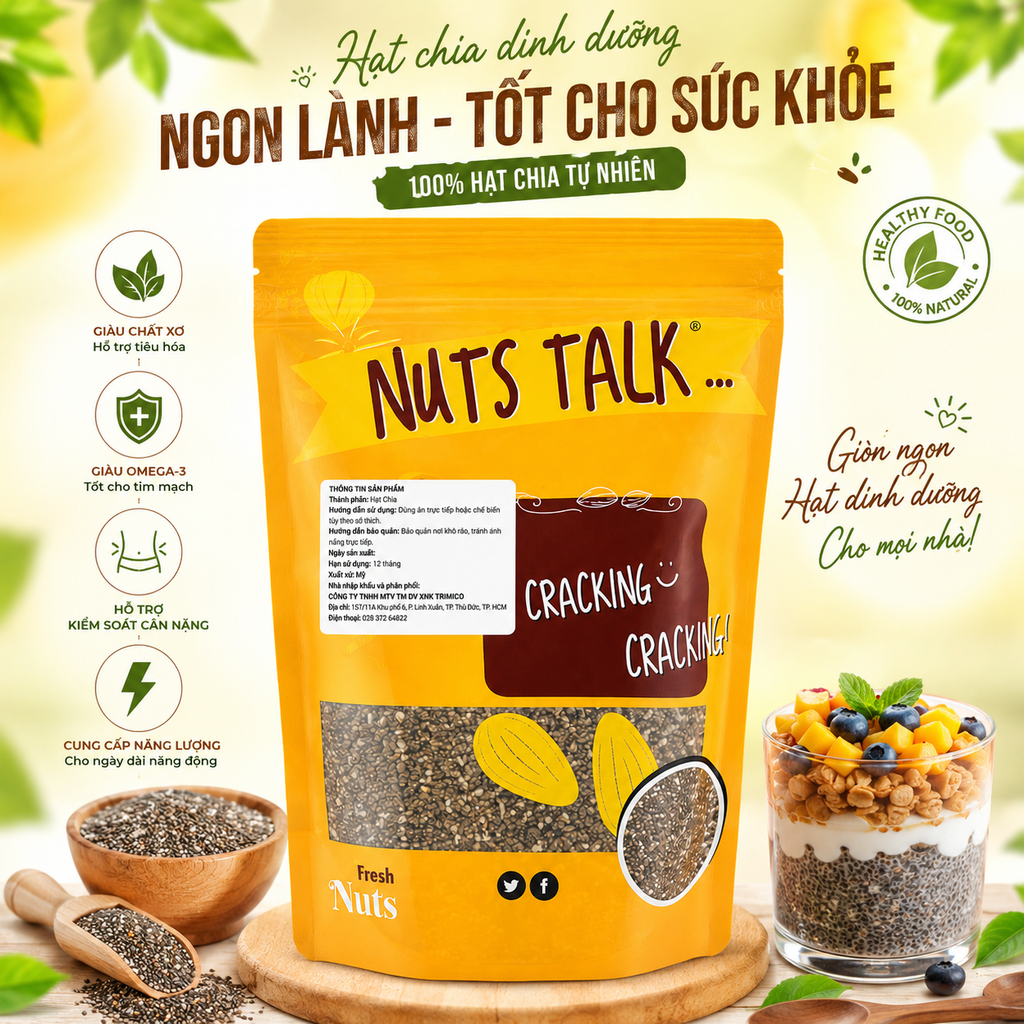 Hạt Chia Nuts Talk – 250g