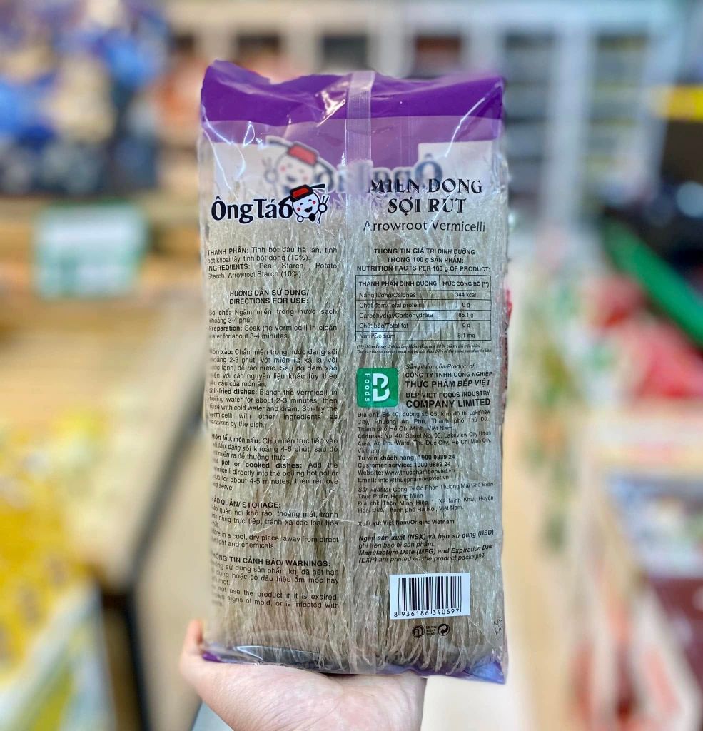 Miến Dong Sợi Rút - 200g Tặng (Gói Hạt Nêm 170g)