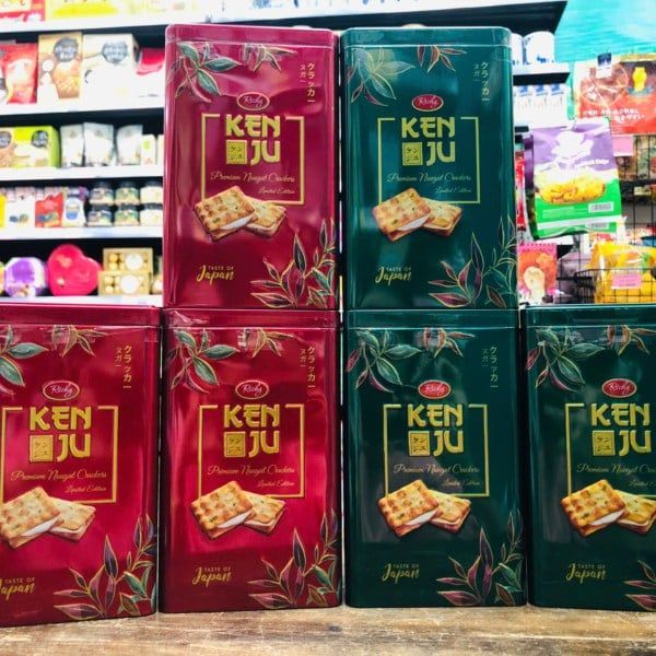Bánh Quy Hành Kenju Nougat Kẹp Kem Dẻo – 248g
