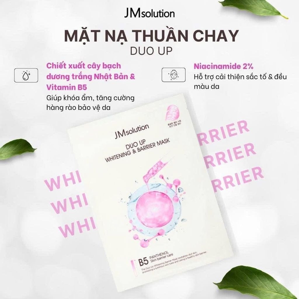 Mặt Nạ Jmsolution Duo Up Whitening & Moisturizing - 1 Miếng