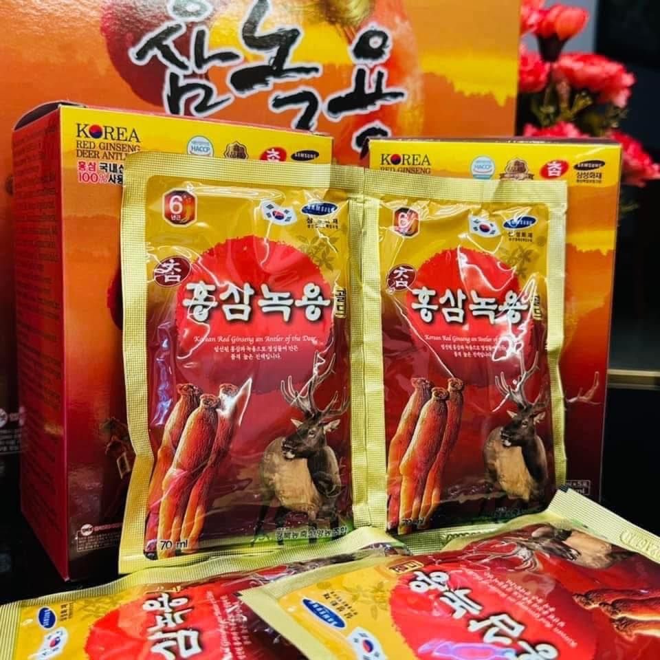 Nước Sâm Nhung Hươu - 70ml x 30 gói