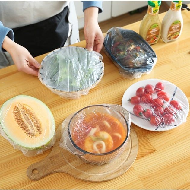 Túi Màng Bọc Thức Ăn Co Giãn Tái Sử Dụng 100 Cái