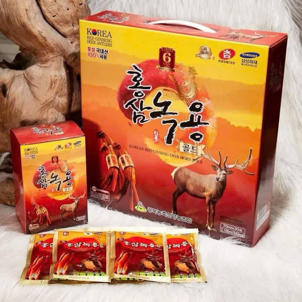 Nước Sâm Nhung Hươu - 70ml x 30 gói