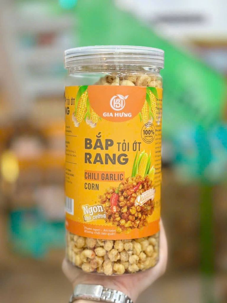 Bắp Rang Tỏi Ớt - Hộp 350g