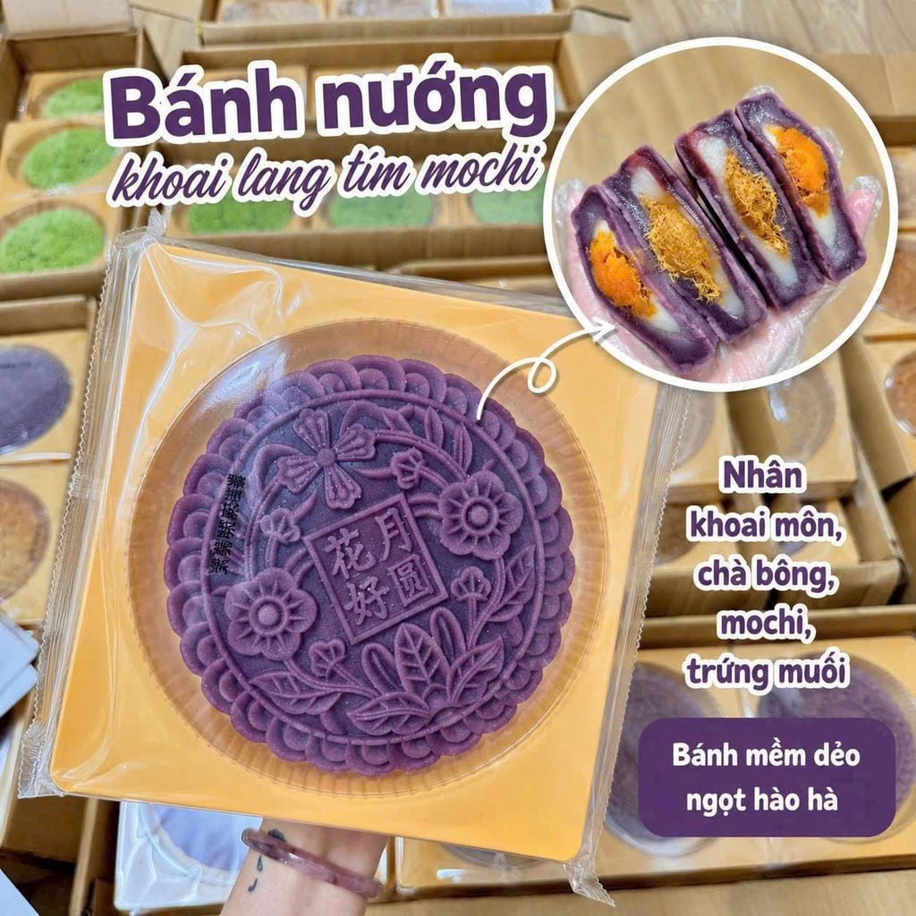 Bánh Nướng Mochi Khoai Môn Trứng Muối - 500g