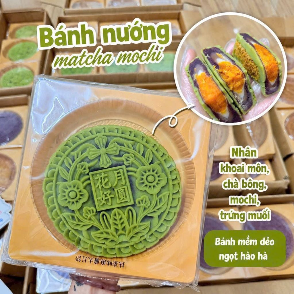Bánh Nướng Mochi Khoai Môn Trứng Muối - 500g