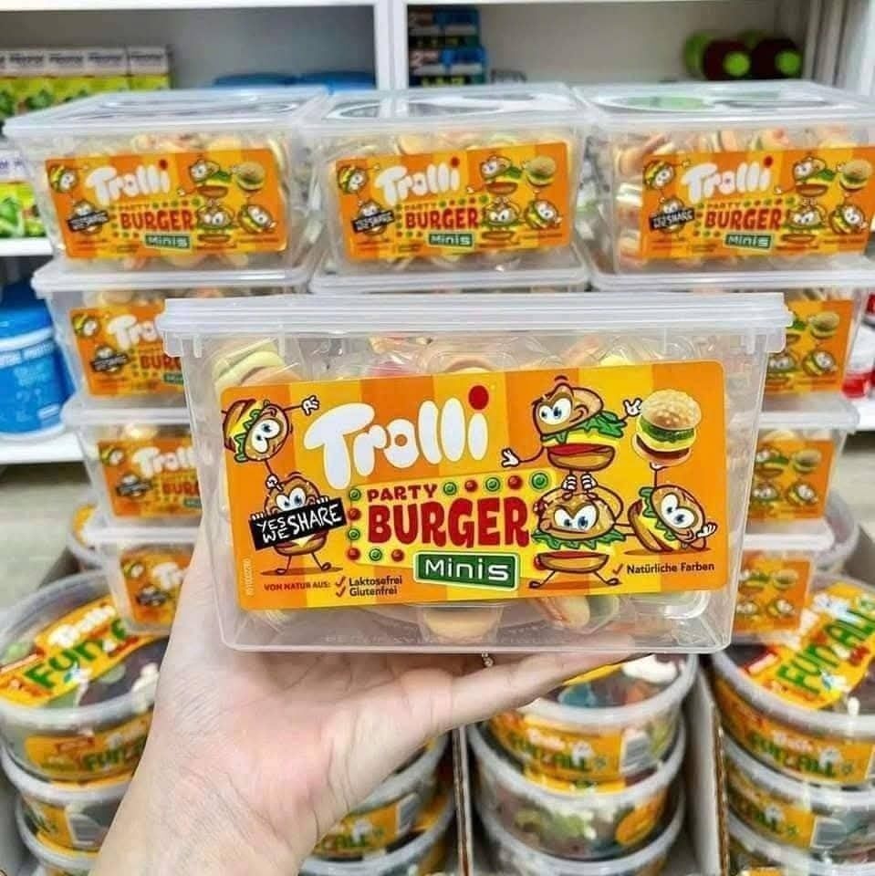 Dẻo Trolli Mini Burger - Hộp 600g