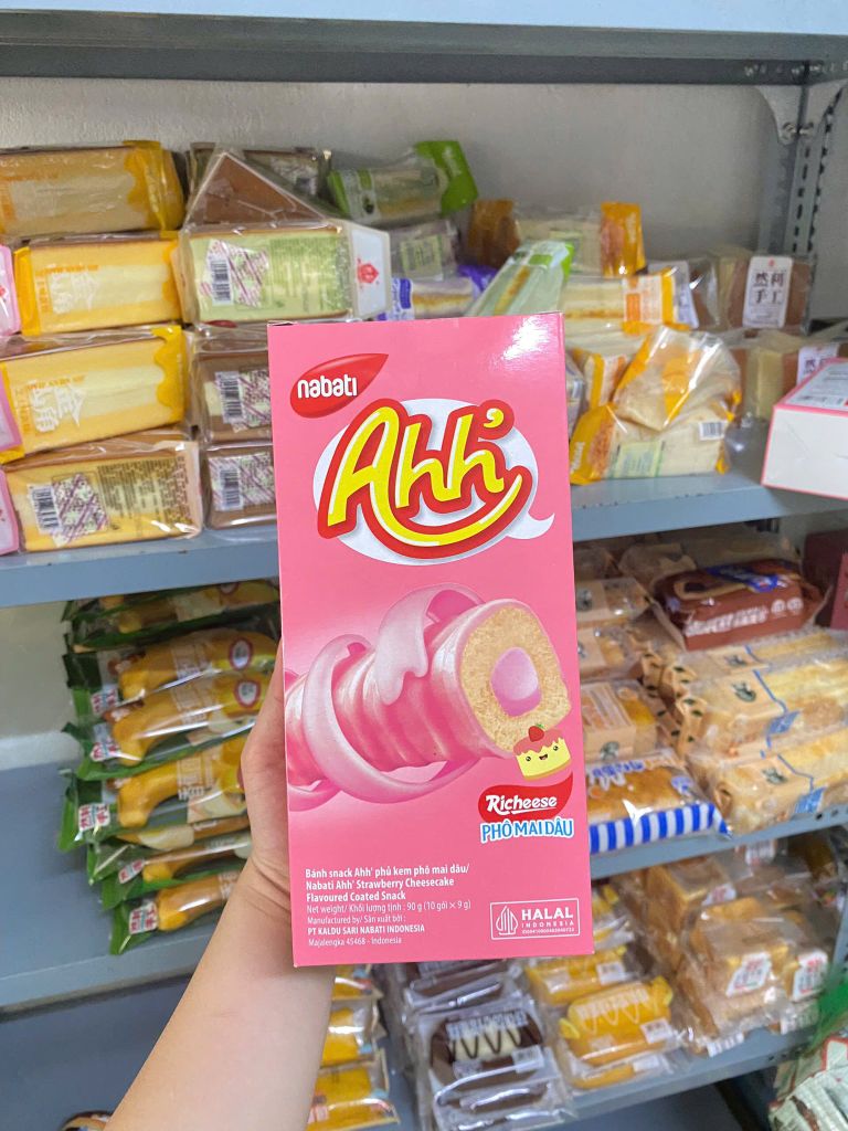 Bánh Xốp Ahh Richeese Vị Phô Mai Dâu – 90g