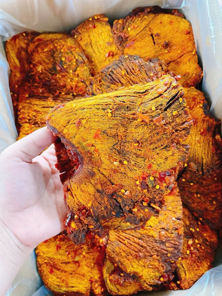 Khô Bò Miếng Lớn Thượng Hạng Tasty Foods – 500g