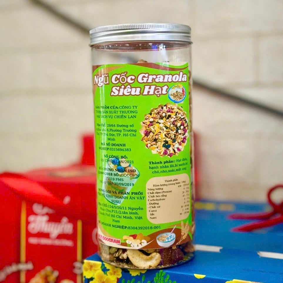 Ngũ Cốc Granola Siêu Hạt - 500gr