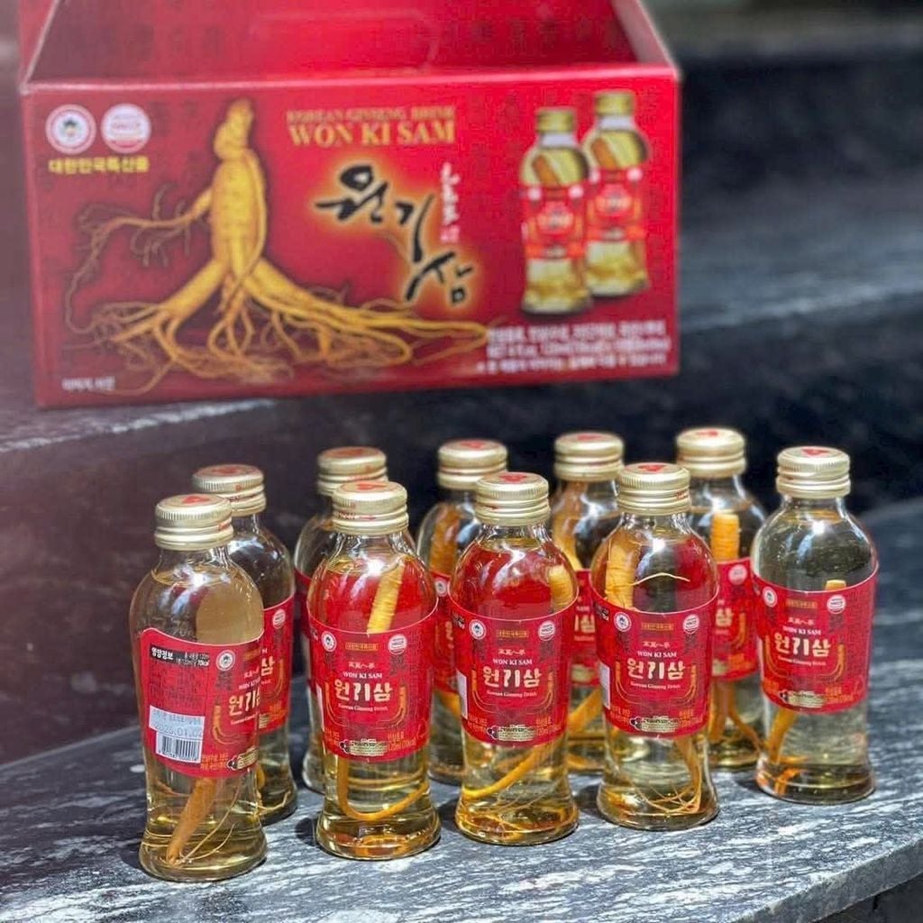 Nước Nhân Sâm Củ Won Ki Sam Hàn Quốc - 10 chai x 120ml