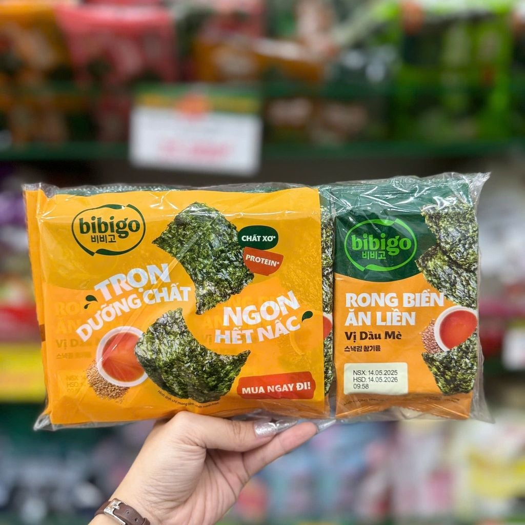 Rong Biển Ăn Liền Bibigo 4 Vị - 12g