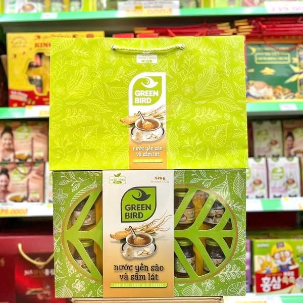 Nước Yến Sào và Sâm Lát Green Bird – 8 hũ x 72g