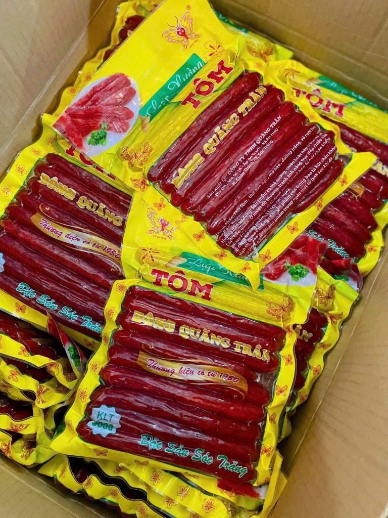 Lạp Xưởng Tôm Đặc Sản Sóc Trăng - 500g