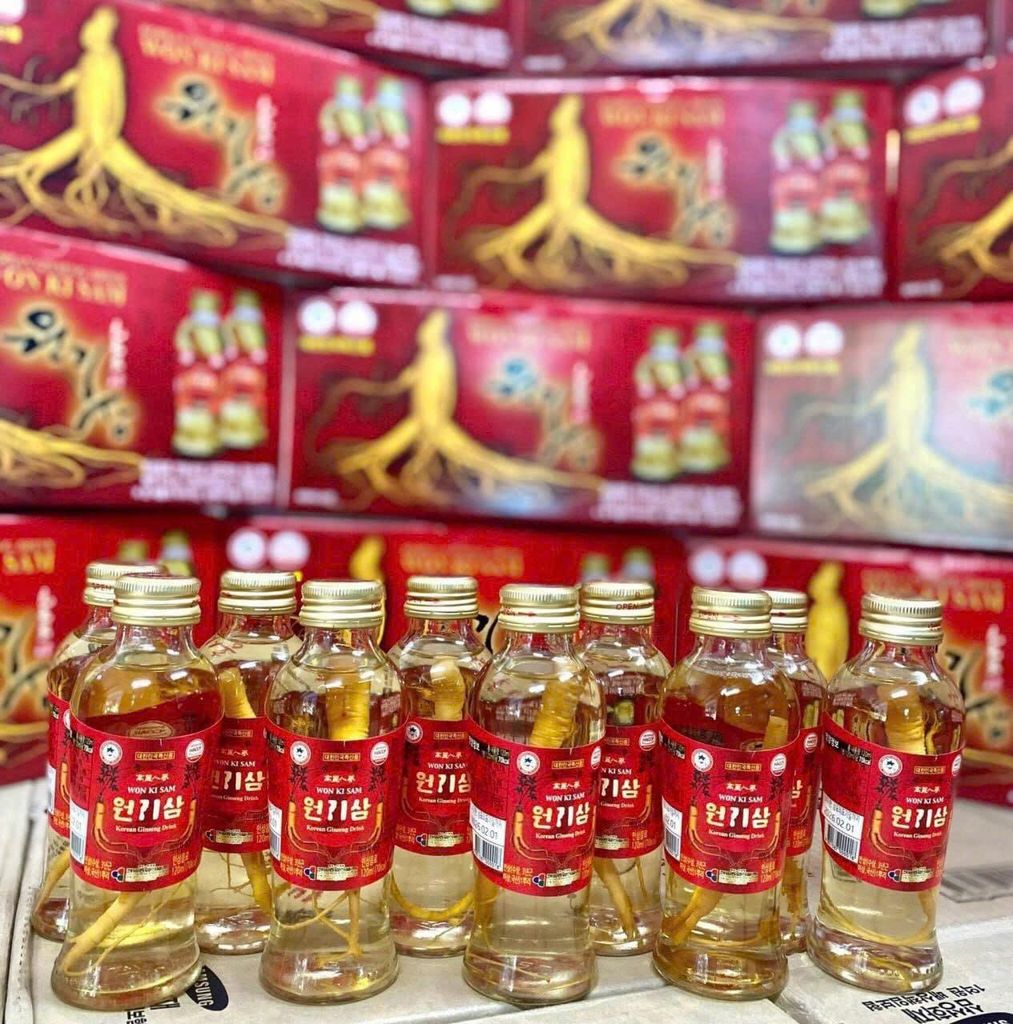 Nước Nhân Sâm Củ Won Ki Sam Hàn Quốc - 10 chai x 120ml