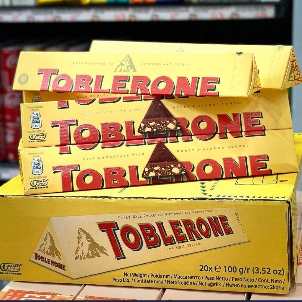 Socola Sữa Toblerone Mật Ong & Hạnh Nhân - 100g