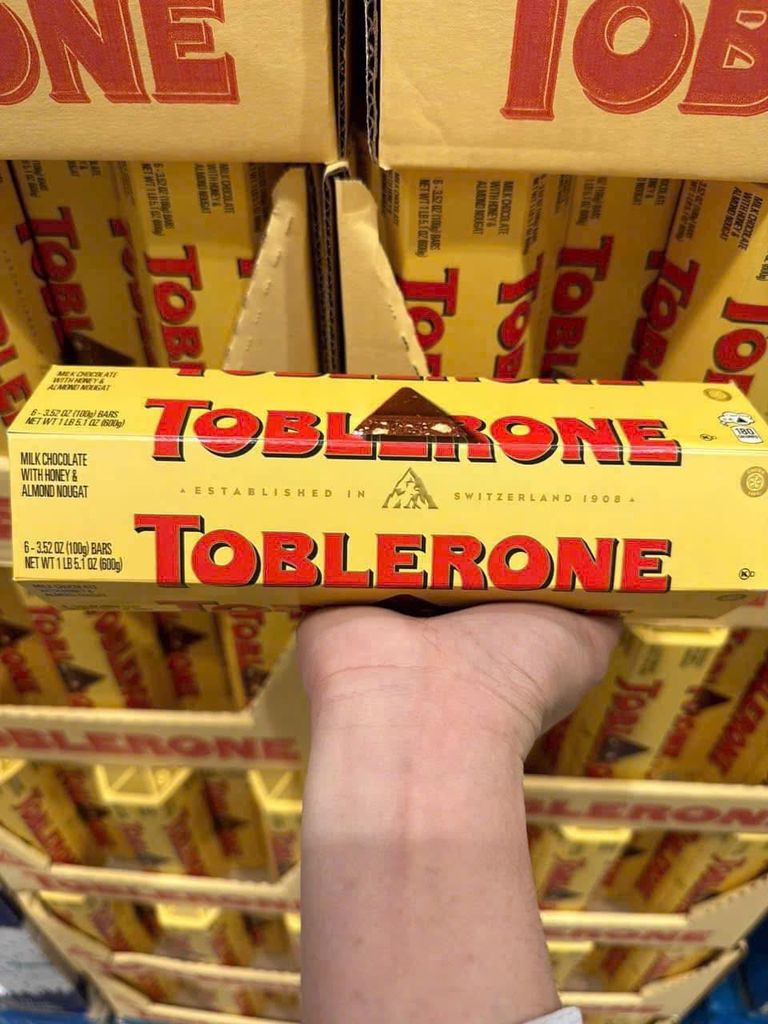 Socola Sữa Toblerone Mật Ong & Hạnh Nhân - 100g