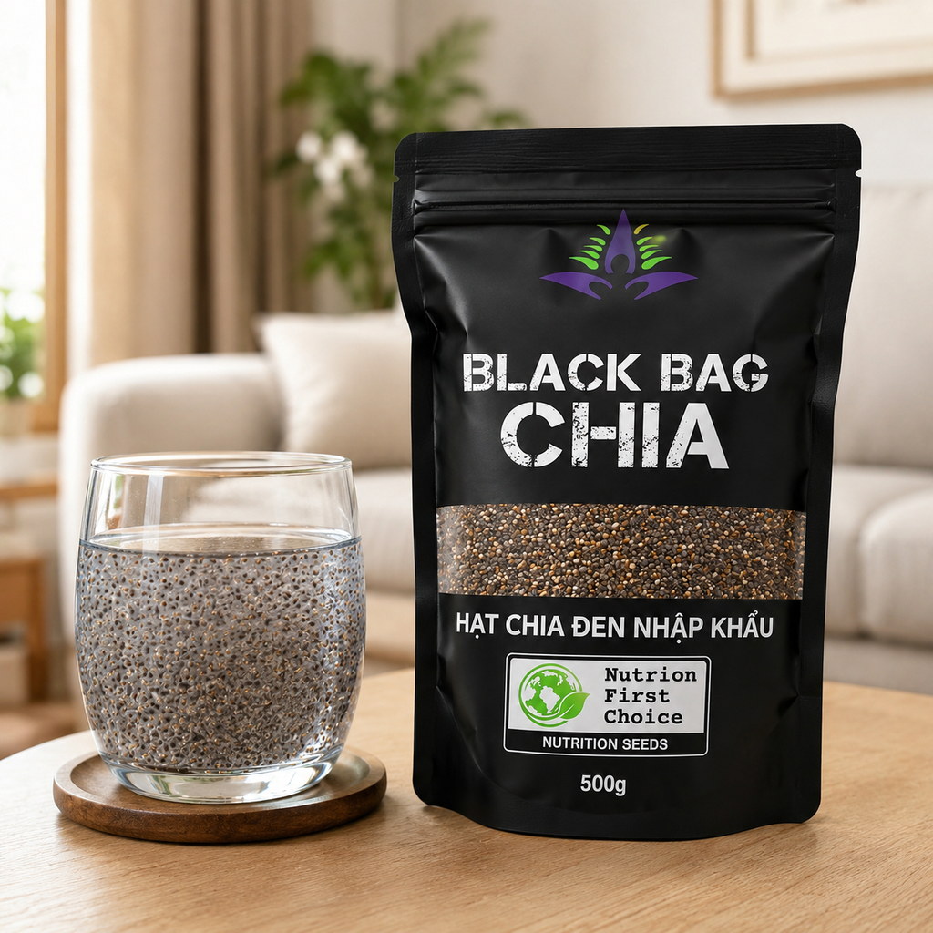 Hạt Chia Đen Hữu Cơ Black Bag - 500G