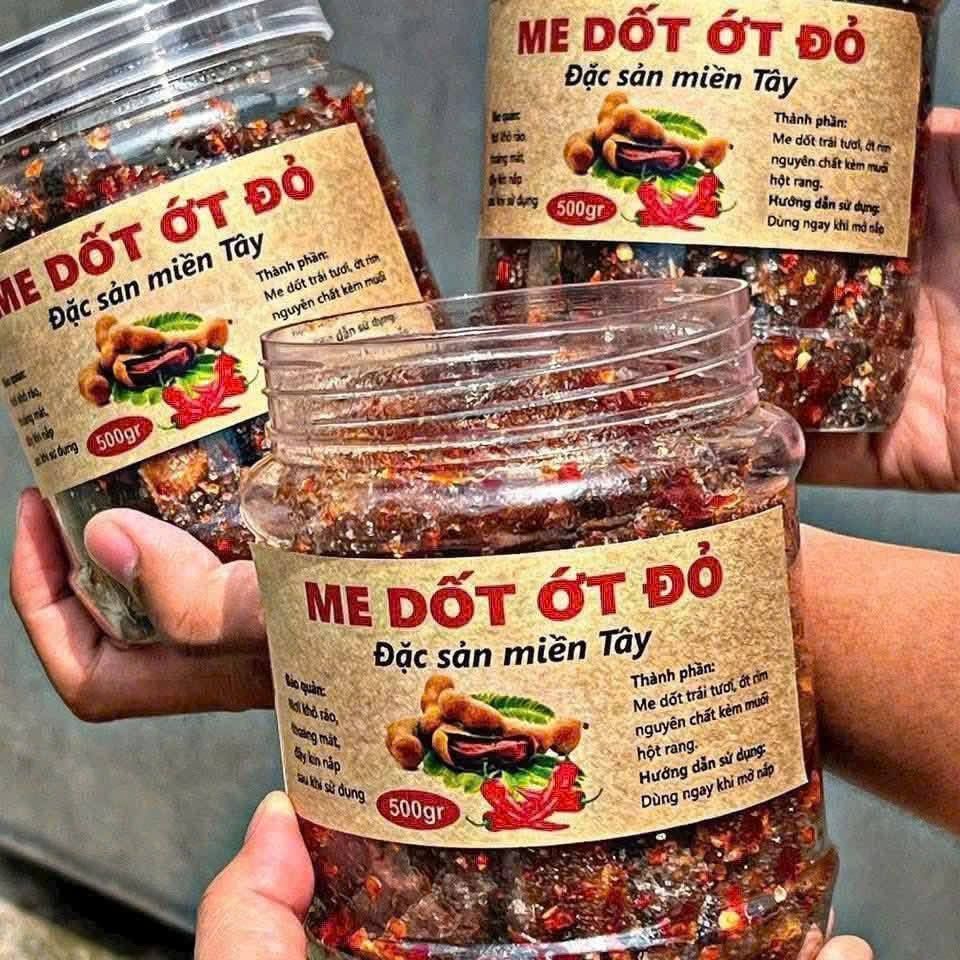 Me Dốt Ớt Đỏ Miền Tây - Hũ 500G