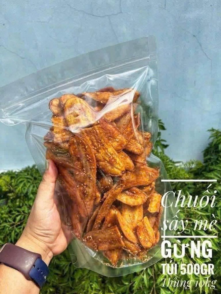 Chuối Sấy Mè Gừng SUSU - 500g