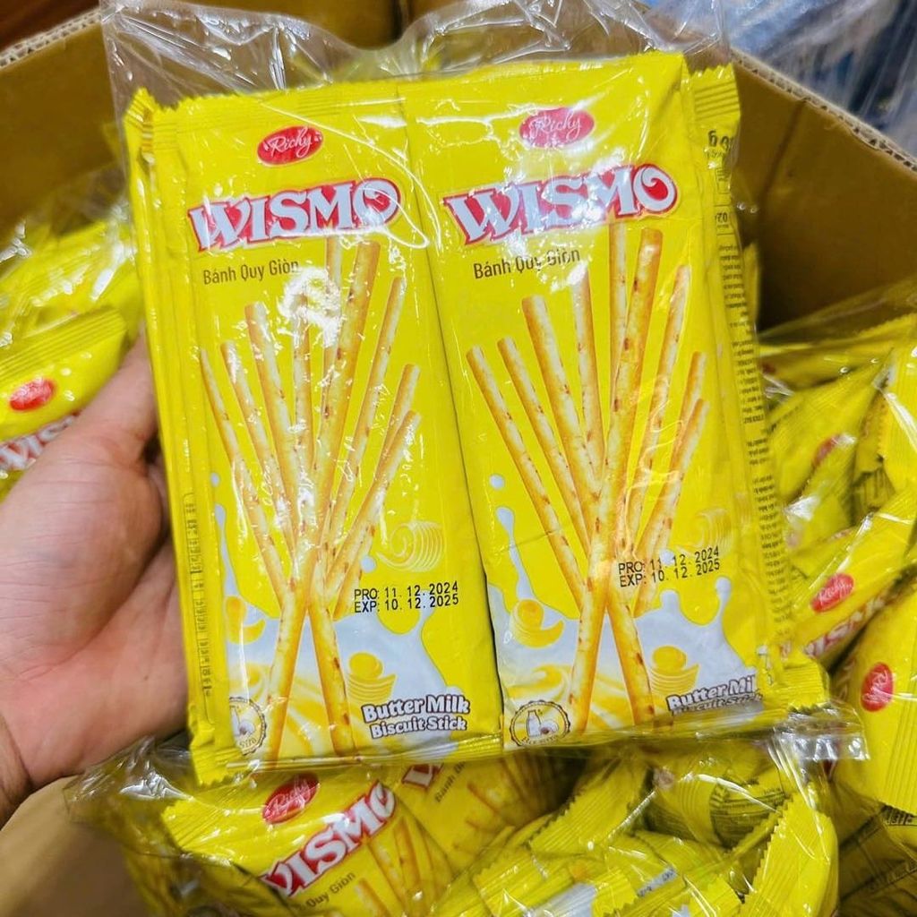Bánh Quy Giòn Wismo Richy - 22g (Lốc 10 Hộp)