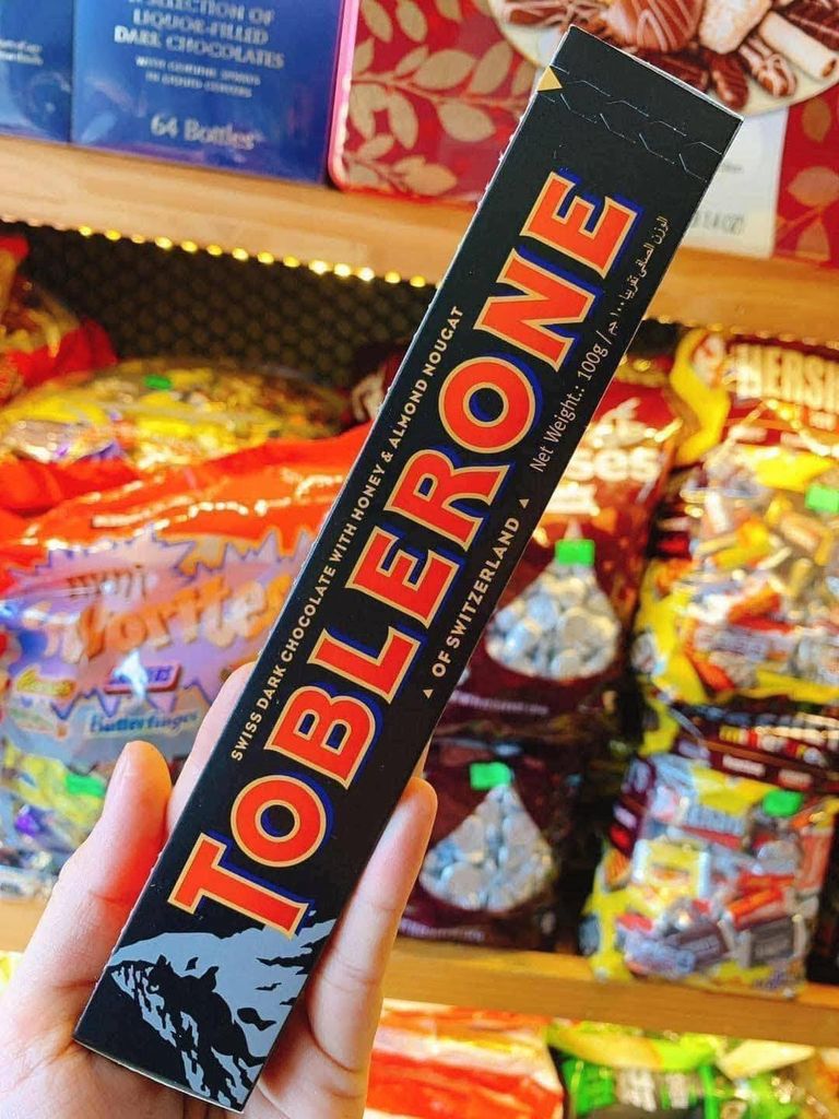 Socola Đen Toblerone Mật Ong & Hạnh Nhân - 100g