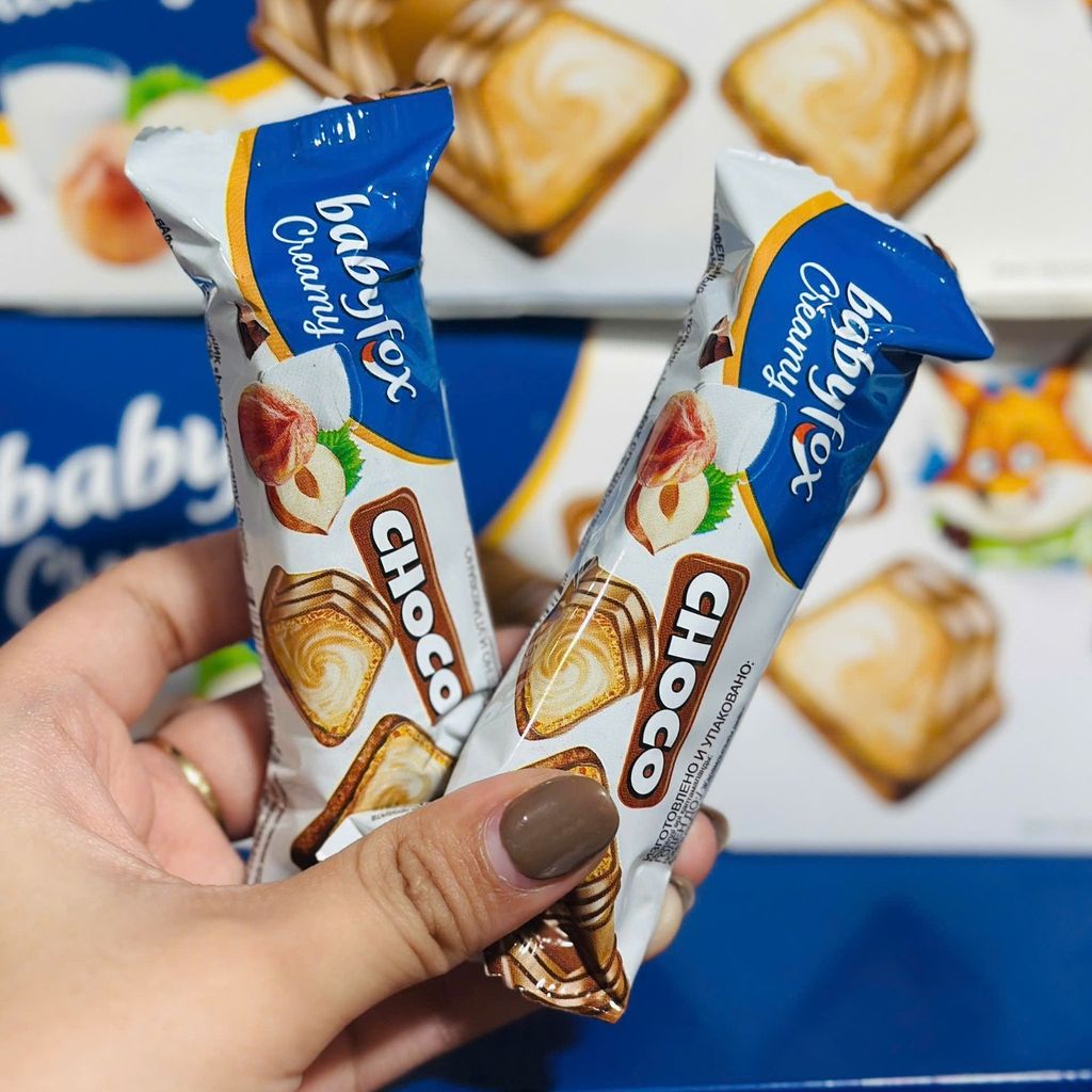 Bánh Xốp Phủ Socola Babyfox – 23g