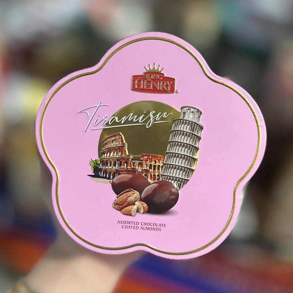 Socola Hộp Thiếc Tiramisu Bông Hoa King Henry