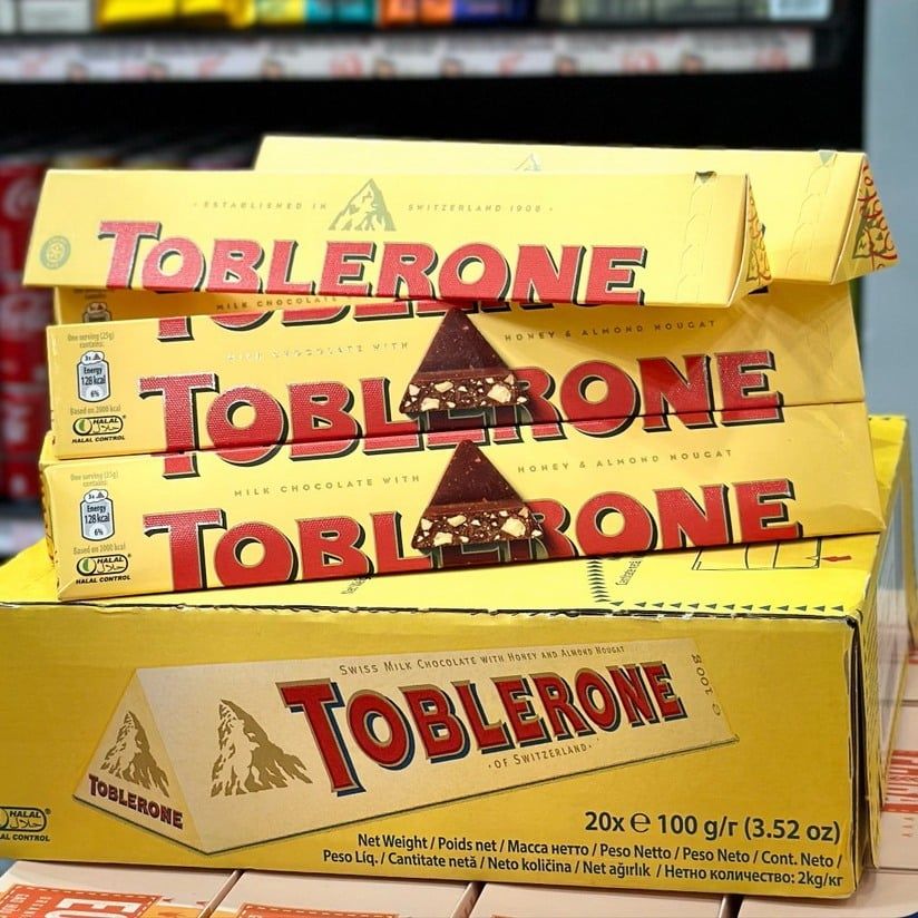 Socola Sữa Toblerone Mật Ong & Hạnh Nhân - 100g