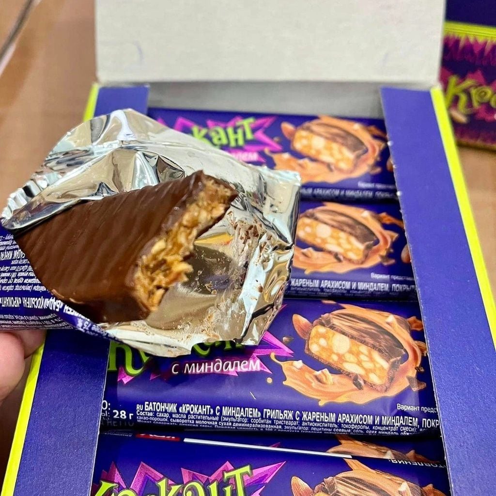 Kẹo Socola Thanh Kpokaht Đậu Phộng Hạnh Nhân - 28g