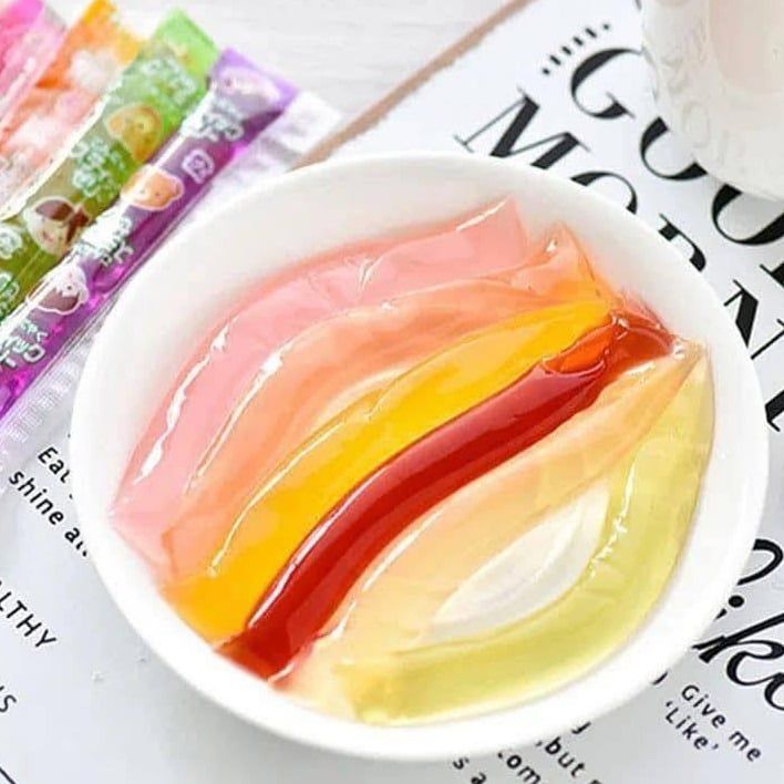 Hũ Thạch Trái Cây Jinjin Jelly Strip - Hộp 1000g