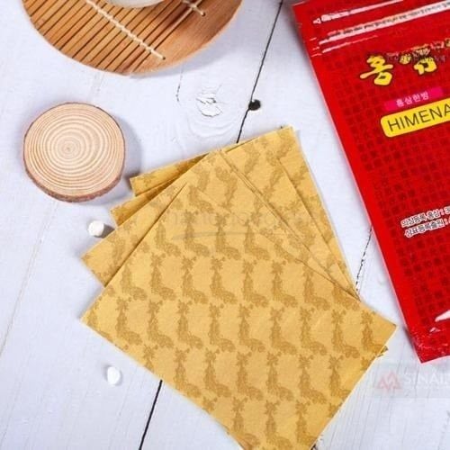 Cao Dán Hồng Sâm Himena Hàn Quốc Vàng & Đỏ – Gói 20 Miếng